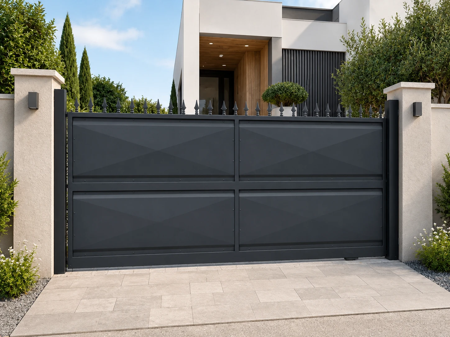 Cancello scorrevole Bugna Cieco dal design GIMART