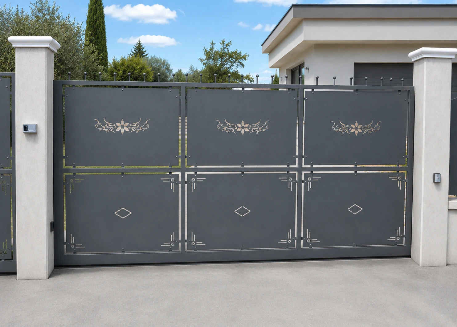 Cancello scorrevole Federica dal design GIMART